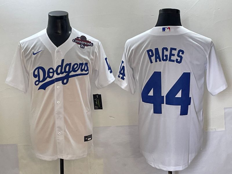 Men 2025 Los Angeles Angels #44 Pages White Game Nike MLB Jersey style 9